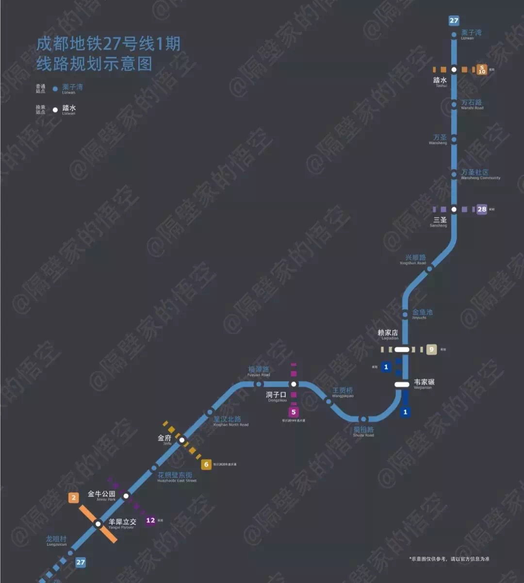 增强成都西北区域轨道交通网络 27号线即将开通