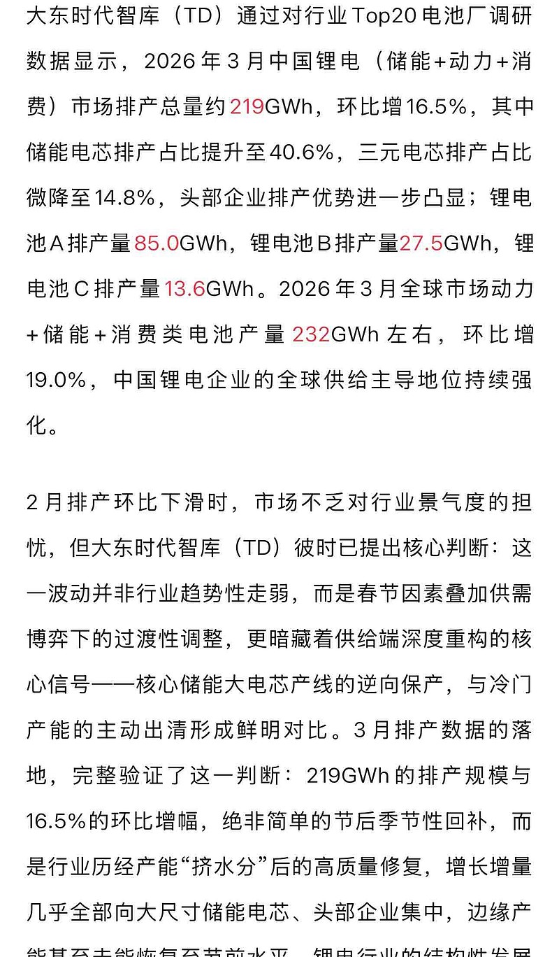 储能的卖方市场：全线满产，一芯难求
